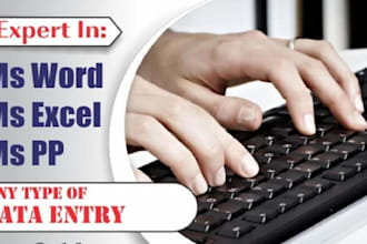 do data entry, copy paste