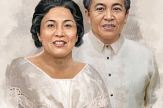 paint realistic digital portrait