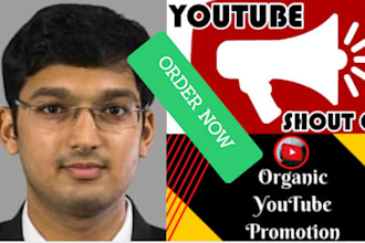 shoutout your youtube channel, video to my 87k subs channel
