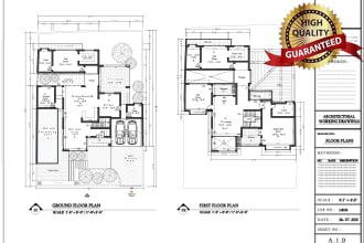 be your architect, draftsman for your dream house, villa, commercial floor plan