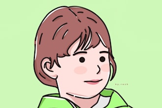draw your picture into minimalist avatar