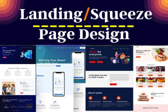 design landing page, squeeze page, sales funnel, and wordpress website
