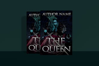 create book cover design novel illustrated