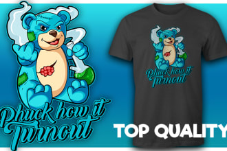 create teddy bear vector t shirt design