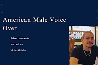 record a male voice over narration for audiobooks