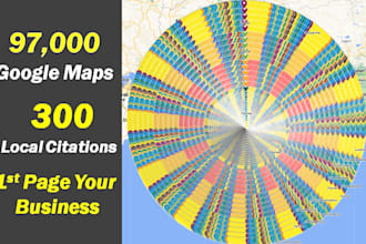 do 97,000 google map citations for local SEO and gmb ranking