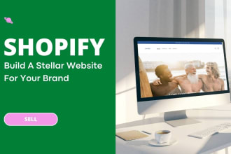 build and design a shopify website, ecommerce store