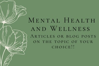 write compelling and informational mental health content