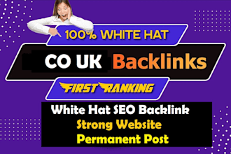 biuld high da DR tf organic co uk contextual backlink england seo
