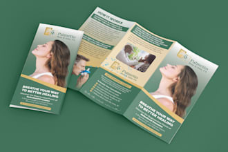 do a professional trifold brochure, flyer design