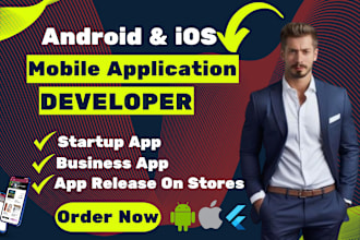 be your flutter mobile app developer, android, ios app development