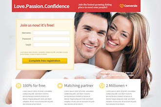 create HTML Landing page for your web site