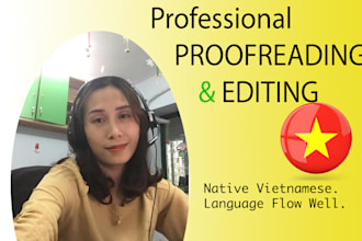 proofread vietnamese text in 1 day