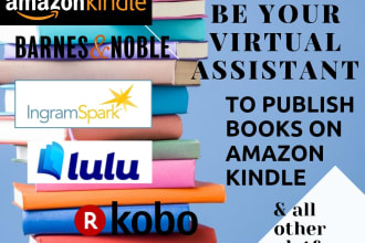 be your virtual assistant to format and publish kdp books