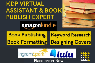 format, publish book on amazon kindle kdp, other sites