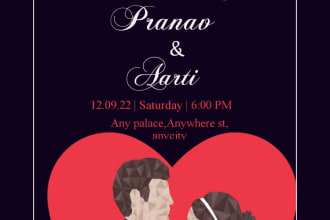 design wedding cards in awesome  way