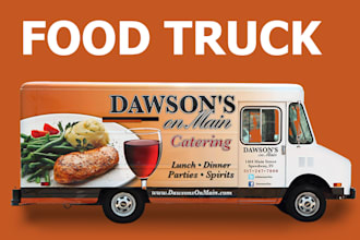 do vehicle wrap design, car wrap, food truck wrap, van wrap