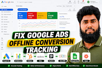 setup google ads offline conversion tracking with sheets, hubspot and ghl CRM