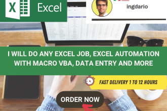 do everything in excel macro vba, formulas, database