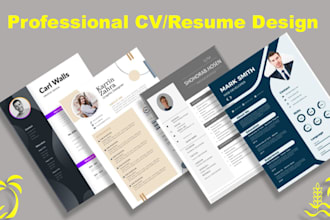 design perfect resume or CV