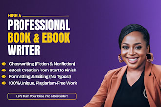 ghostwrite nonfiction book self help ebook writer, ebook ghostwriter book writer