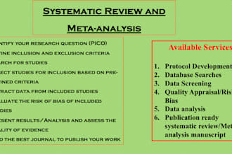 do systematic review and meta analysis