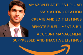 be your amazon flat files specialist , errors , variations, catalog management