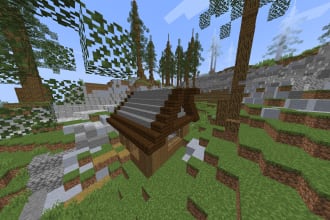 build house of minecraft
