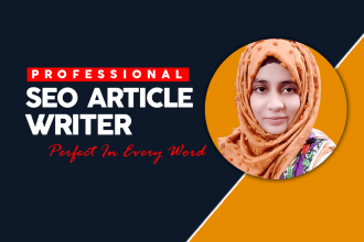 write SEO friendly blog posts, and articles