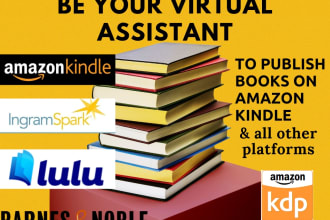 be your virtual assistant to format and publish kdp books