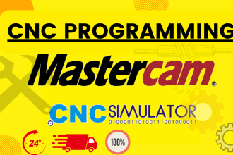 do cnc programming using mastercam and cnc simulator pro