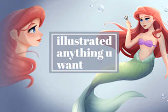 illustrated any character for you