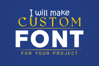 create your custom font for your project