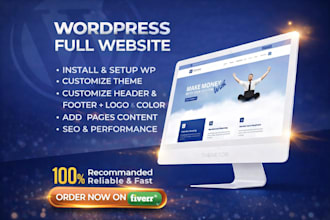 develop responsive wordpress website, blog, or store
