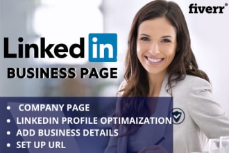 create and optimize your linkedin company page and business page