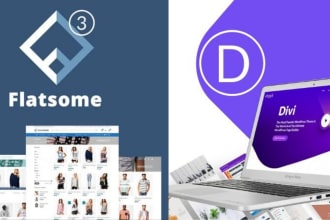 install and customize flatsome theme or divi