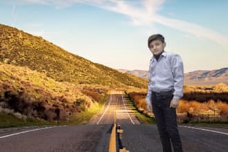 change photo background and add some effect