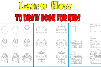 create step by step drawing book for kids