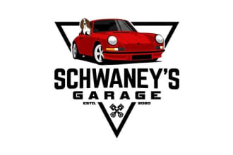 do a car racing washing and automotive logo design