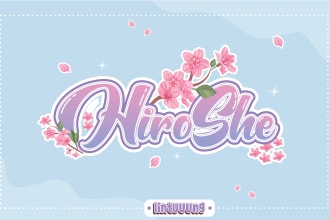 create cute custom logo for vtuber and streamer