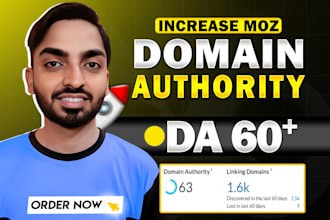 increase moz da domain authority up to 50 pa 40
