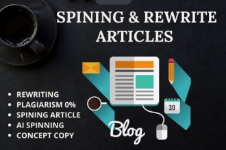 do article spinning and rewrite your blog post