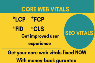 fix your core web vitals and pagespeed optimization