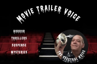 record a deep movie trailer style voice over