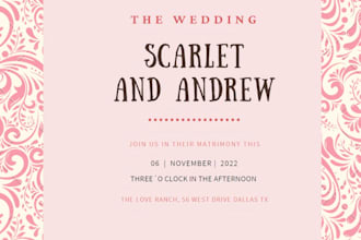 design invitation of anything