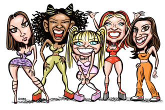 draw an amazing group caricature from your photo