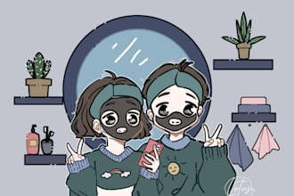 draw you into cute chibi style