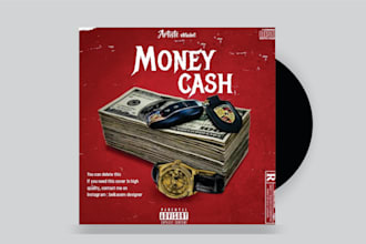 design trendy cd album cover or mixtape cover art