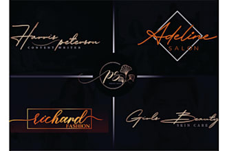 design creative and unique signature logo design