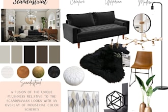 do an interior design mood board